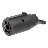Black 7-pin RV electrical connector.