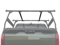 Truck with gray roof rack on white background.
