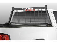 Truck with black BackRack mesh tailgate cover.