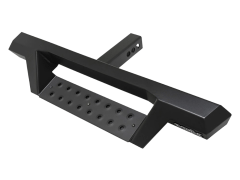 Black HDX Drop Hitch Step with a textured surface and multiple grip holes, designed for vehicle accessibility.