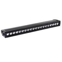 Black LED light bar with 20 round lights.