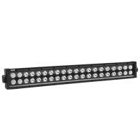 Black LED light bar with 40 round lights.