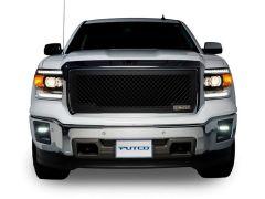 Front view of a white pickup truck with a black grille and headlights, displaying the "PUTCO" logo.