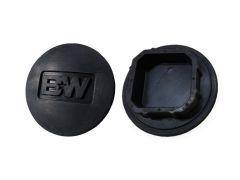 Black hitch plug-covers.