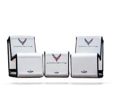 FLATED Compact-Size - GM Licensed - Corvette Logo - 3-Piece Set