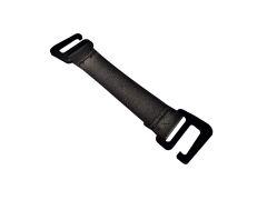 Black G-Hook strap on white background.
