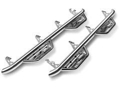 N-FAB Podium Steps Stainless Steel Cab Length