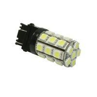 LED bulb with yellow chips in a transparent casing, designed for sockets.