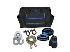 Superwinch recovery kit with bag and tools.