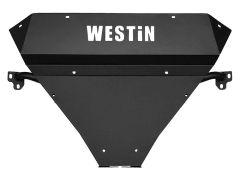Black metal skid plate with "WESTIN" branding on top.